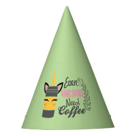 Selbst Einhörner brauchen Kaffee-Party Partyhütchen