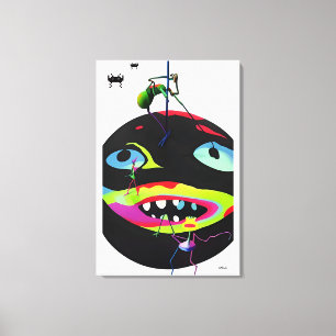 Selbst erzeugte Stressmonster Leinwanddruck