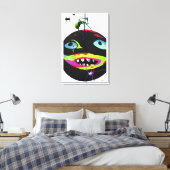 Selbst erzeugte Stressmonster Leinwanddruck (Insitu (Schlafzimmer))