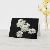 Selbst erzeugte weiße Blumengruß-Karten Karte (Gelbe Blume)