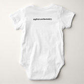 Selbst erzeugter Bodysuit Baby Strampler (Rückseite)