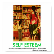 SELBST ESTEEM motivierend Plakat