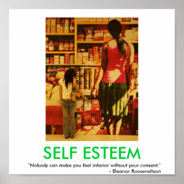 SELBST ESTEEM motivierend Plakat