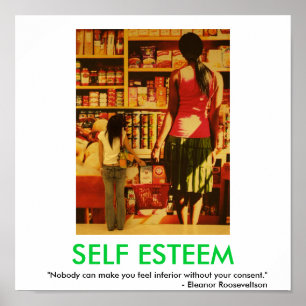 SELBST ESTEEM motivierend Plakat