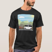 Selbst-Fahren des Autos. Driverless Auto T-Shirt (Vorderseite)