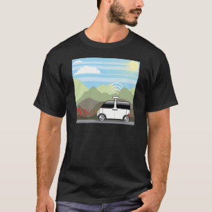 Selbst-Fahren des Autos. Driverless Auto T-Shirt