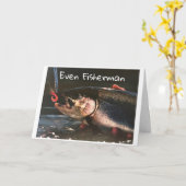 SELBST **FISHERMAN** CELEBRATE CHRISTMAS KARTE (Gelbe Blume)