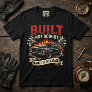 Selbst Gebaut, Nicht Gekauft Garage Vintage-Autom T-Shirt