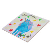 Selbst gemacht Einhorn-inspirierend Fliese (Seite)