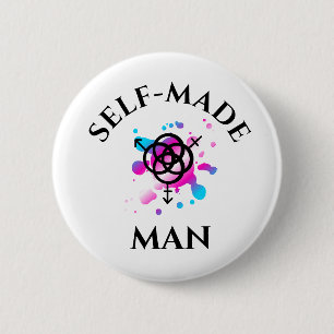 Selbst gemacht Mannknopf - Transport-Stolz Button