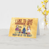 Selbst gemachte Geschenke Karte (Gelbe Blume)