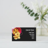 Selbst gemachte Plätzchen-Visitenkarte Visitenkarte (Stehend Vorderseite)