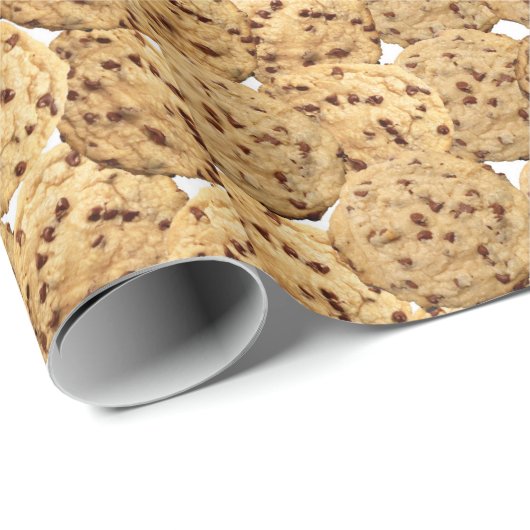 Selbst gemachte Schokoladensplitter-Plätzchen Geschenkpapier (Rolleneckpunkt)