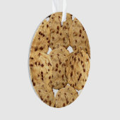 Selbst gemachte Schokoladensplitter-Plätzchen Ornament (Vorderseite)