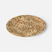 Selbst gemachte Schokoladensplitter-Plätzchen Pappteller (Schrägansicht)