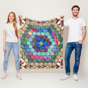 Selbst gemachte Steppdecke Fleecedecke