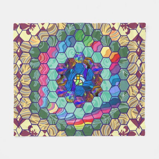 Selbst gemachte Steppdecke Fleecedecke (Vorderseite (Horizontal))