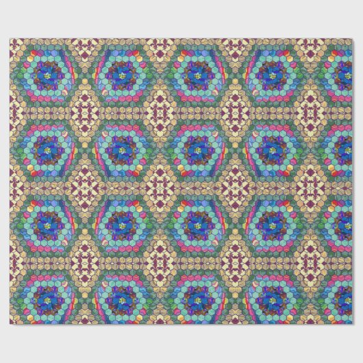 Selbst gemachte Steppdecke Geschenkpapier (Flach)