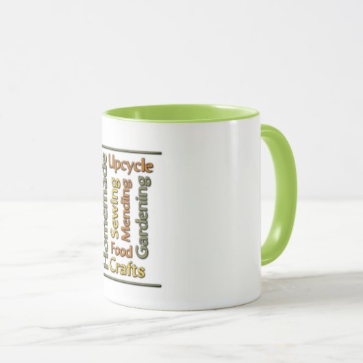 Selbst gemachte Wort-Kunst-Tasse Tasse (VorderseiteRechts)