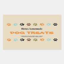 Selbst gemachter HundeLeckerei-Glasaufkleber