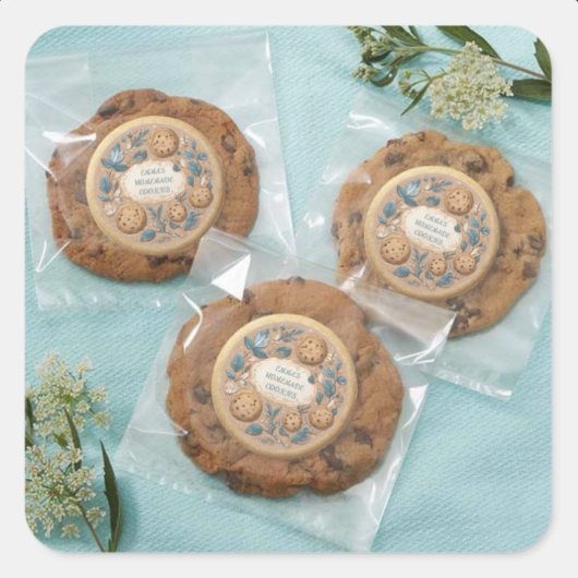 selbst gemachtes Cookie Runder Aufkleber
