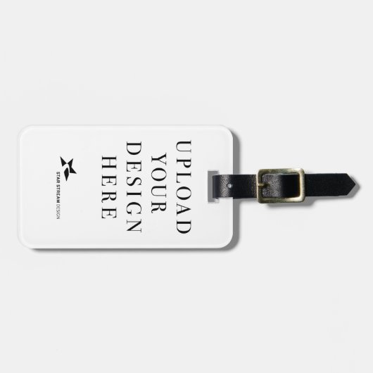 Selbst gestalten gepäckanhänger (Vorderseite horizontal)