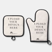 Selbst gestalten ofenhandschuh & Topflappen-Set (Vorderseite)