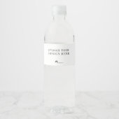 Selbst gestalten wasserflaschenetikett (Vorderseite)