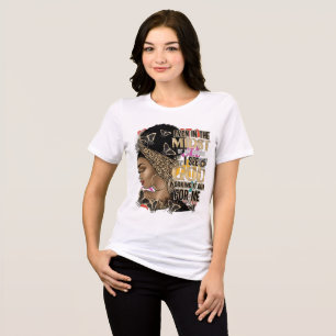 "Selbst im Sturm sehe ich Gott" - Ermutigte Frau Tri-Blend Shirt