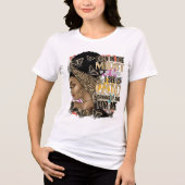 "Selbst im Sturm sehe ich Gott" - Ermutigte Frau Tri-Blend Shirt (Vorderseite)