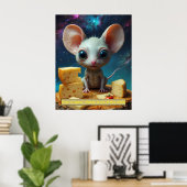 Selbst im Weltraum ist Käse aus dieser Welt Poster (Heimbüro)