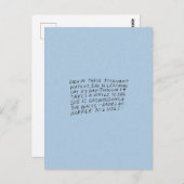 Selbst in diesen stagnierenden Gewässern Postkarte (Vorne/Hinten)