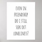 Selbst in Freundschaftsposter Poster (Vorne)