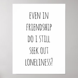 Selbst in Freundschaftsposter Poster