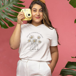 Selbst-Liebe Daisy-Wildblume T-Shirt