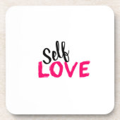 Selbst-Liebe Getränkeuntersetzer (Vorderseite)