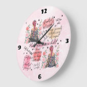 Selbst-Liebe Große Wanduhr (Winkel)