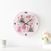 Selbst-Liebe Große Wanduhr (Zuhause)