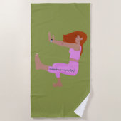 Selbst Liebe ist nicht Egoismus, motivierend Zitat Strandtuch (Vorderseite)