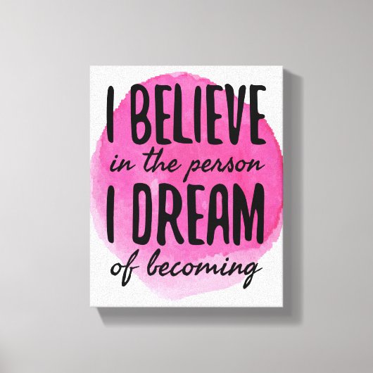 Selbst-Liebe motivierend Wörter für Selbstversorgu Leinwanddruck (Vorderseite)