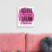 Selbst-Liebe motivierend Wörter für Selbstversorgu Leinwanddruck (Insitu (Wohnzimmer))