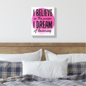 Selbst-Liebe motivierend Wörter für Selbstversorgu Leinwanddruck (Insitu (Schlafzimmer))