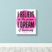 Selbst-Liebe motivierend Wörter für Selbstversorgu Leinwanddruck (Insitu (Holzboden))