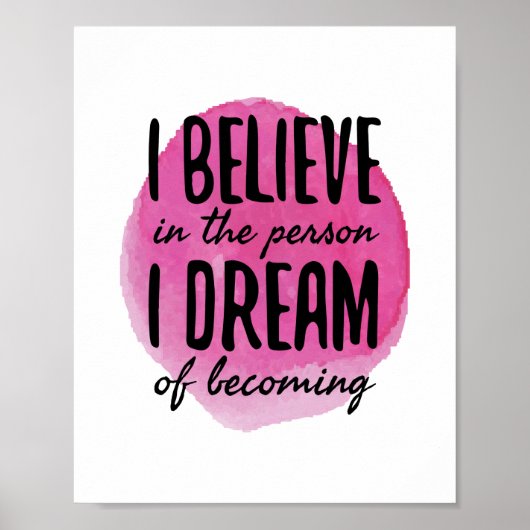 Selbst-Liebe motivierend Wörter für Selbstversorgu Poster (Vorne)