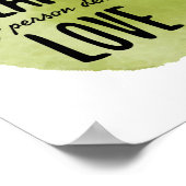 Selbst-Liebe-positive Visionen für die Akzeptanz Poster (Ecke)