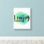 Selbst-Liebe positive Visionen Redewendungen für S Leinwanddruck (Insitu (Holzboden))