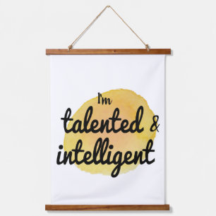 Selbst-Liebe positive Vivien Bestätigungen für Sel Wandteppich Mit Holzrahmen