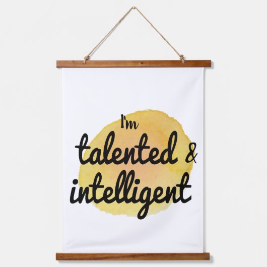 Selbst-Liebe positive Vivien Bestätigungen für Sel Wandteppich Mit Holzrahmen (Vorderseite)