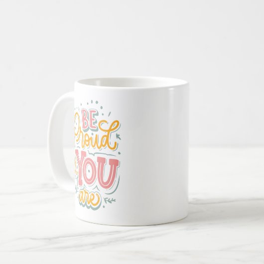 Selbst-Liebe Positivität Einfache Farbwiedergabe T Kaffeetasse (Vorderseite Links)