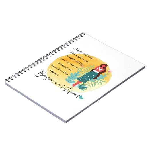 Selbst Liebe sei nett zu dir selbst, deine eigene Notizblock (Linke Seite)